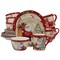 Certified International 16 Piece Classic Santa Christmas Dinnerware Set